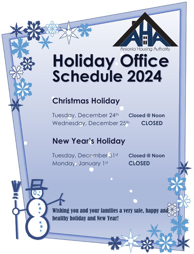 Image of Holiday Office Schedule