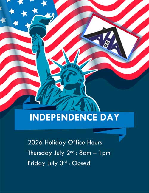 Independence Day Office Closure Flyer
